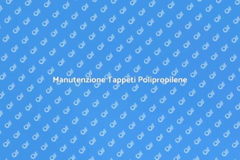 Pulizia Tappeti in Polipropilene