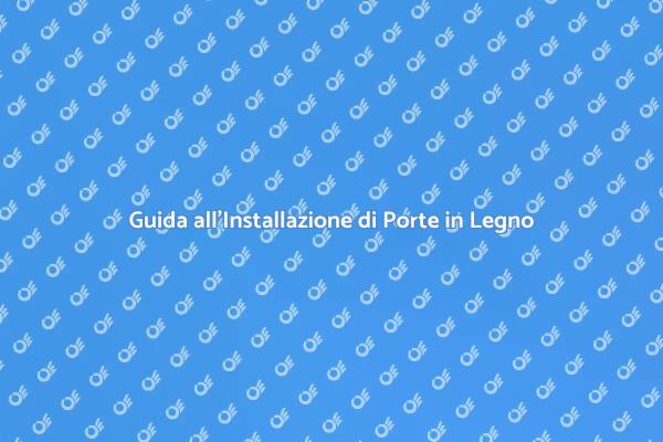 Installazione di Porte in Legno Massello