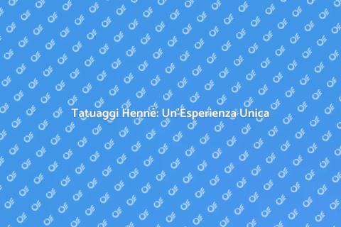 Tatuatori Henné per Eventi Culturali