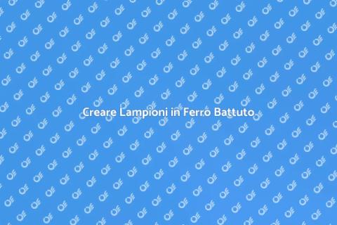 Lampione in Ferro Battuto: Illumina il Tuo Spazio