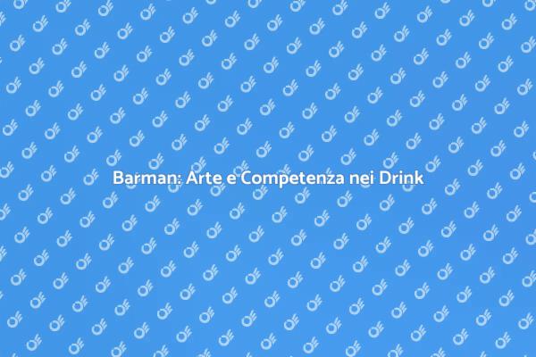 Elevare Eventi con un Barman Esperto