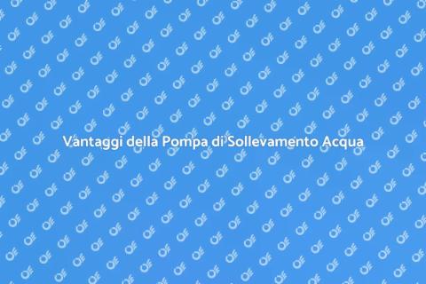 Installare Pompa di Sollevamento Acqua