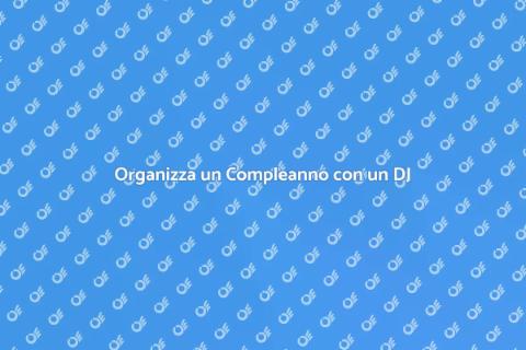 DJ per Festa di Compleanno all'Aperto