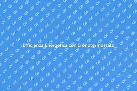 Cronotermostato Smart da Incasso