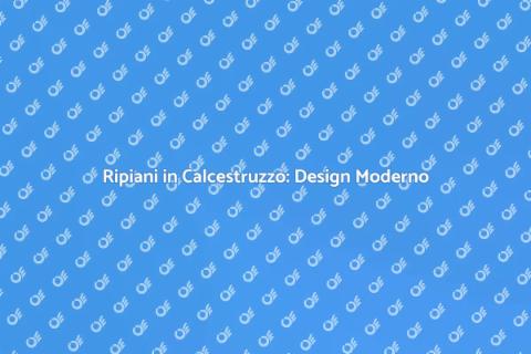 Ripiani in Calcestruzzo: Stile e Funzionalità