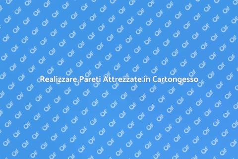 Parete Attrezzata Moderna in Cartongesso