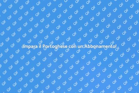 Abbonamento Mensile per Lezioni di Portoghese