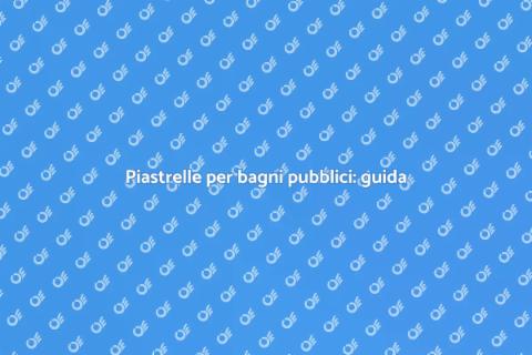 Installazione piastrelle bagno pubblico