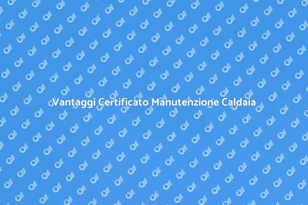 Manutenzione Caldaia: Certificato Necessario