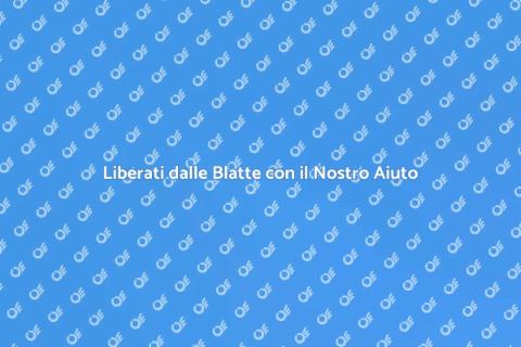 Servizio Personalizzato contro le Blatte