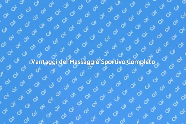 Massaggio Sportivo: Un Vantaggio per Atleti