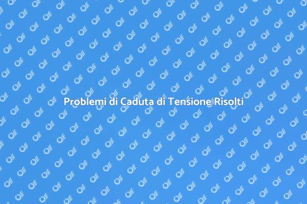 Affrontare la Caduta di Tensione Elettrica