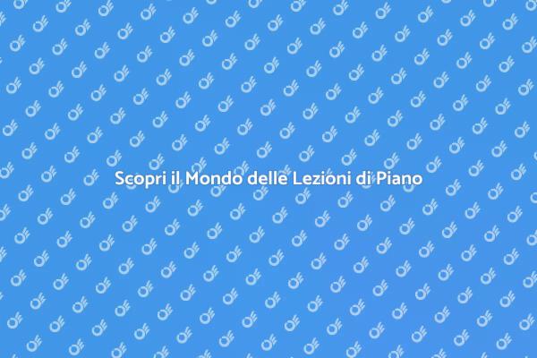 Scopri la Magia delle Lezioni di Piano
