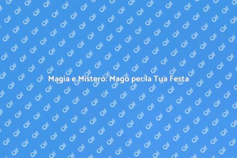 Mago per Festa in Maschera Incantevole