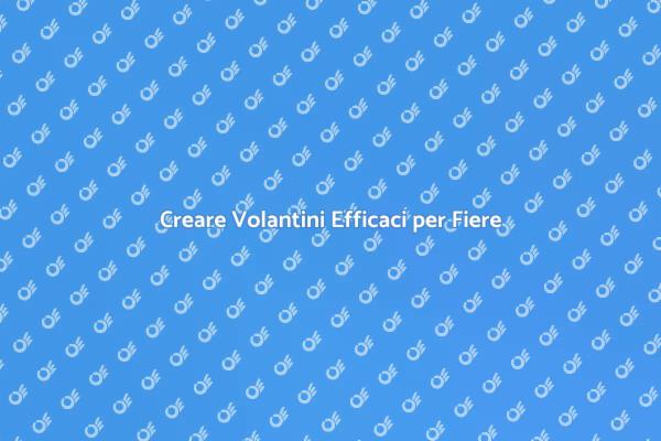 Progettazione Volantini per Fiere Locali