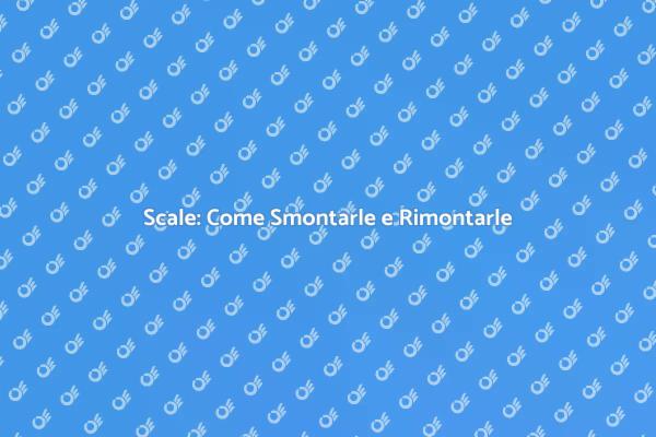 Smontaggio e Rimontaggio Scale: Ecco Come