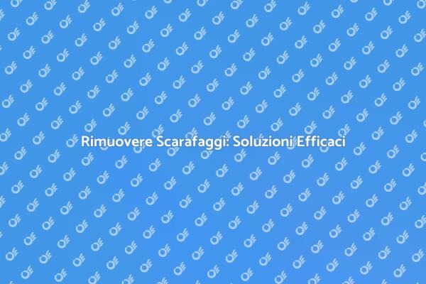 Liberati degli Scarafaggi Oggi Stesso!