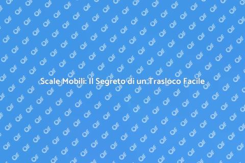 Trasloco con Scale Mobili Professionali