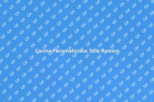 Il Design di Una Cucina Rustica