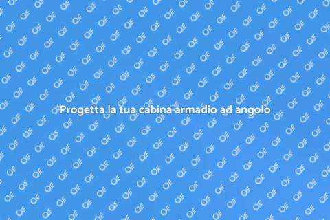 Cabina armadio su misura ad angolo