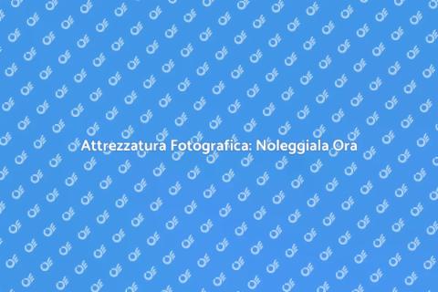 Noleggiare Attrezzatura per Shooting