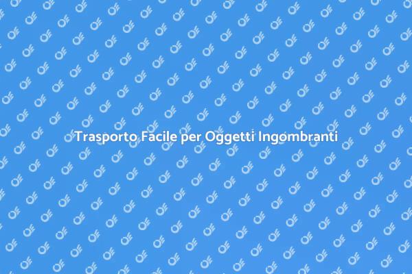Come Affrontare il Trasporto di Grandi Oggetti