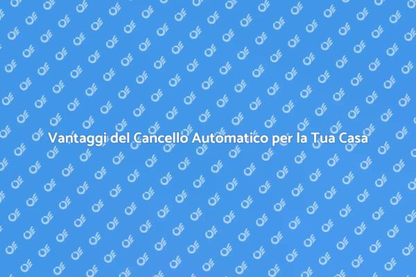Cancelli Automatici: Sicurezza e Comfort