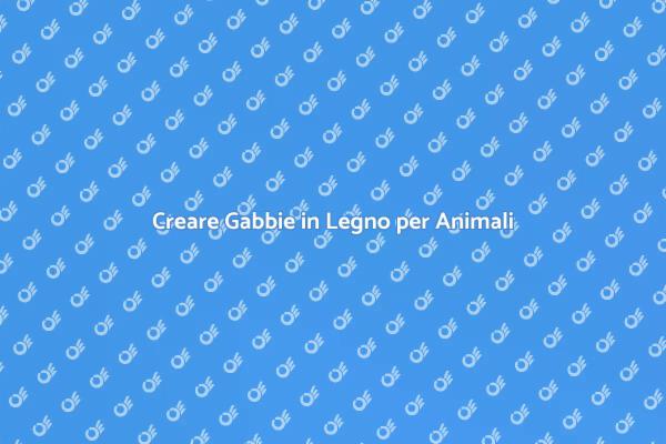 Realizza Gabbie in Legno per il Tuo Terrazzo