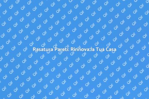 Rasare le Pareti: Trasforma il Tuo Spazio