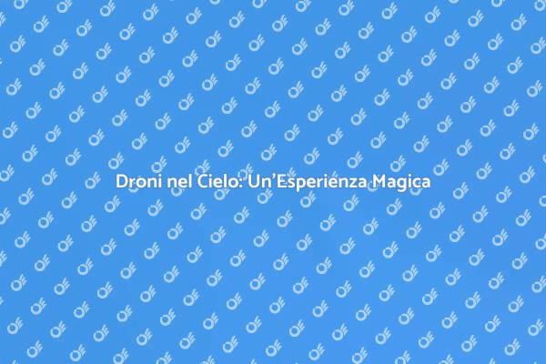 Droni: Emozioni e Storie nel Cielo
