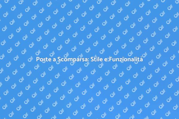 Trasforma il Tuo Spazio con Eleganza