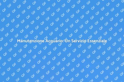 Supporto Professionale per Acquari