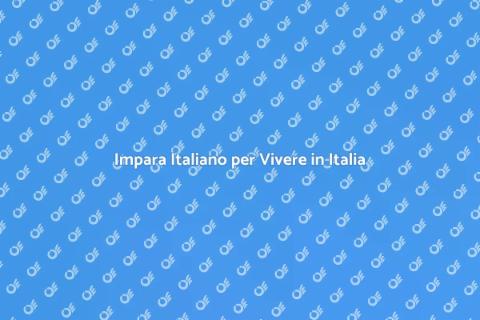 Corso di Italiano Base per Stranieri
