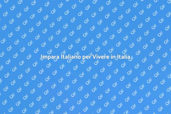 Scopri il Corso di Italiano Base