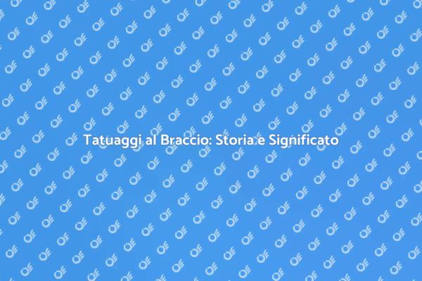 Tatuaggi al Braccio: Espressione Personale