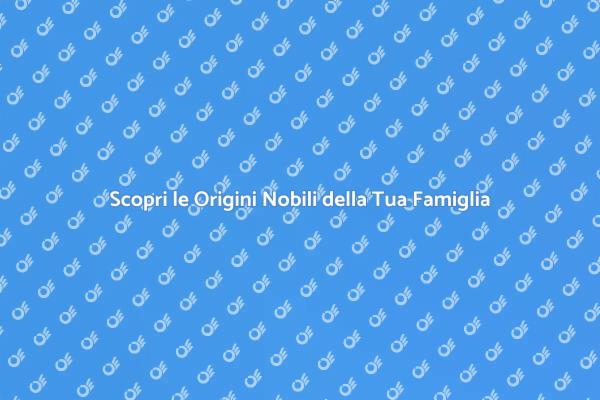 Crea il Tuo Albero Genealogico Nobile