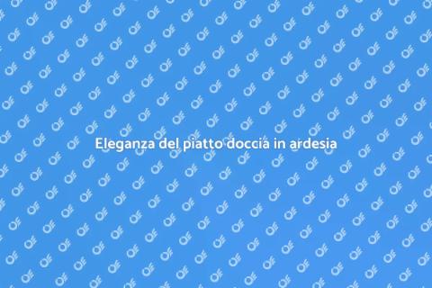 Piatto doccia filo pavimento in ardesia