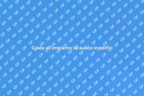 Impianto idraulico in un nuovo edificio