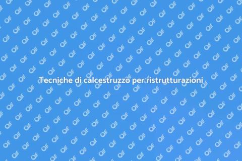 Lavorazione calcestruzzo per ristrutturazioni