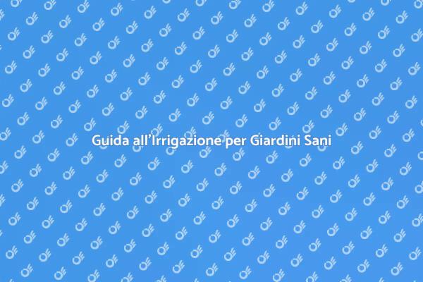 Programma di Irrigazione per Piante