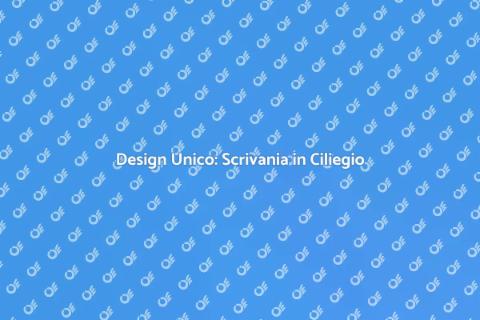 Scrivania Su Misura in Ciliegio
