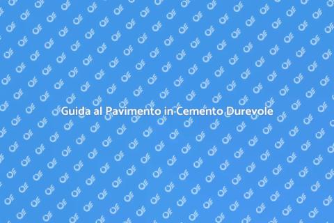 Pavimento in Cemento Resistente