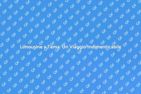 Noleggio Limousine con Tema Unico