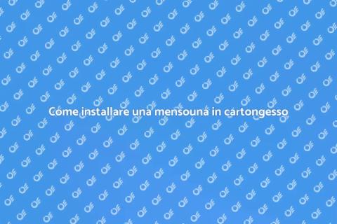 Mensouna in cartongesso: eleganza e stile