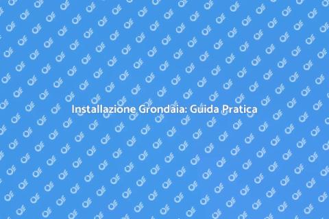 Grondaia di Plastica: Installazione Facile