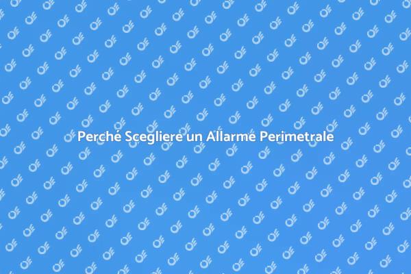 Sicurezza Casa: Allarme Perimetrale