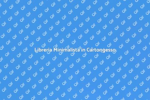 Libreria in Cartongesso Moderna