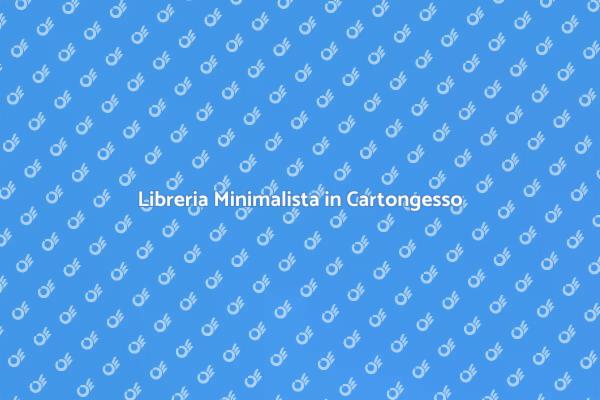 Libreria Moderna in Stile Minimalista