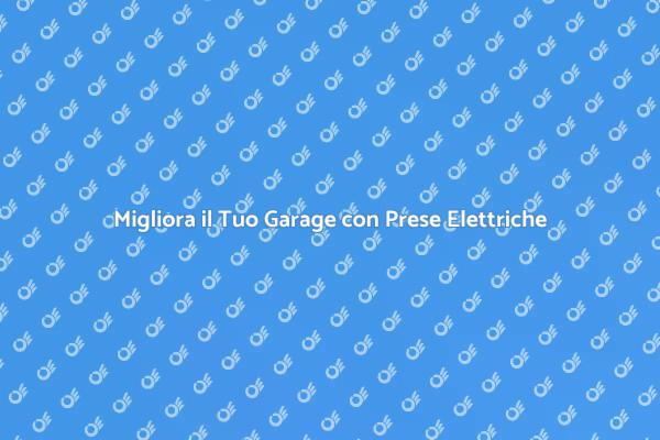 Prese a Muro: Rivoluziona il Tuo Garage