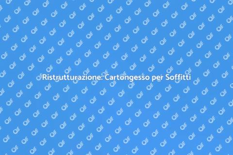 Posa Cartongesso su Soffitti Ribassati